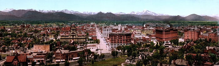 an 1898 panoramic photograph of downtown Denver.Shown here in an 1898 panoramic photograph, Denver will host the AHA's 2017 annual meeting in January. William Henry Jackson/Library of Congress Prints and Photographs Division